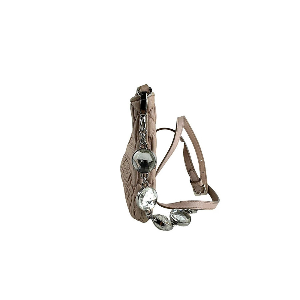 Miu Miu Matelasse leather Belt bag cross shoulder Bum Body pink Crossbody Pink